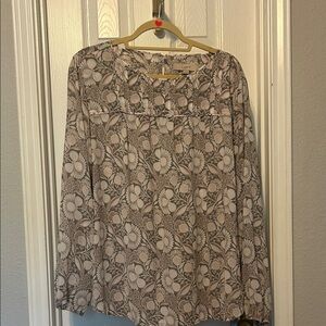 LOFT Women's Floral Patterned Blouse